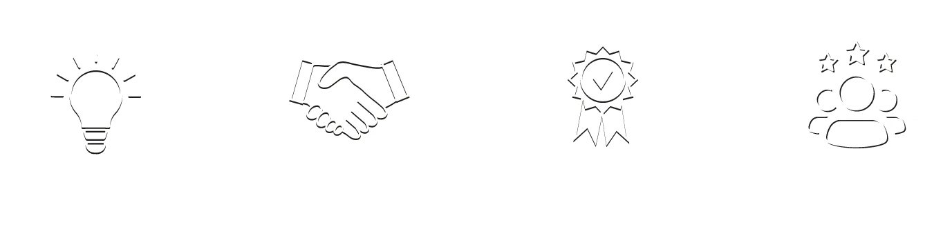 Innovation, Connection, Quality, Service
