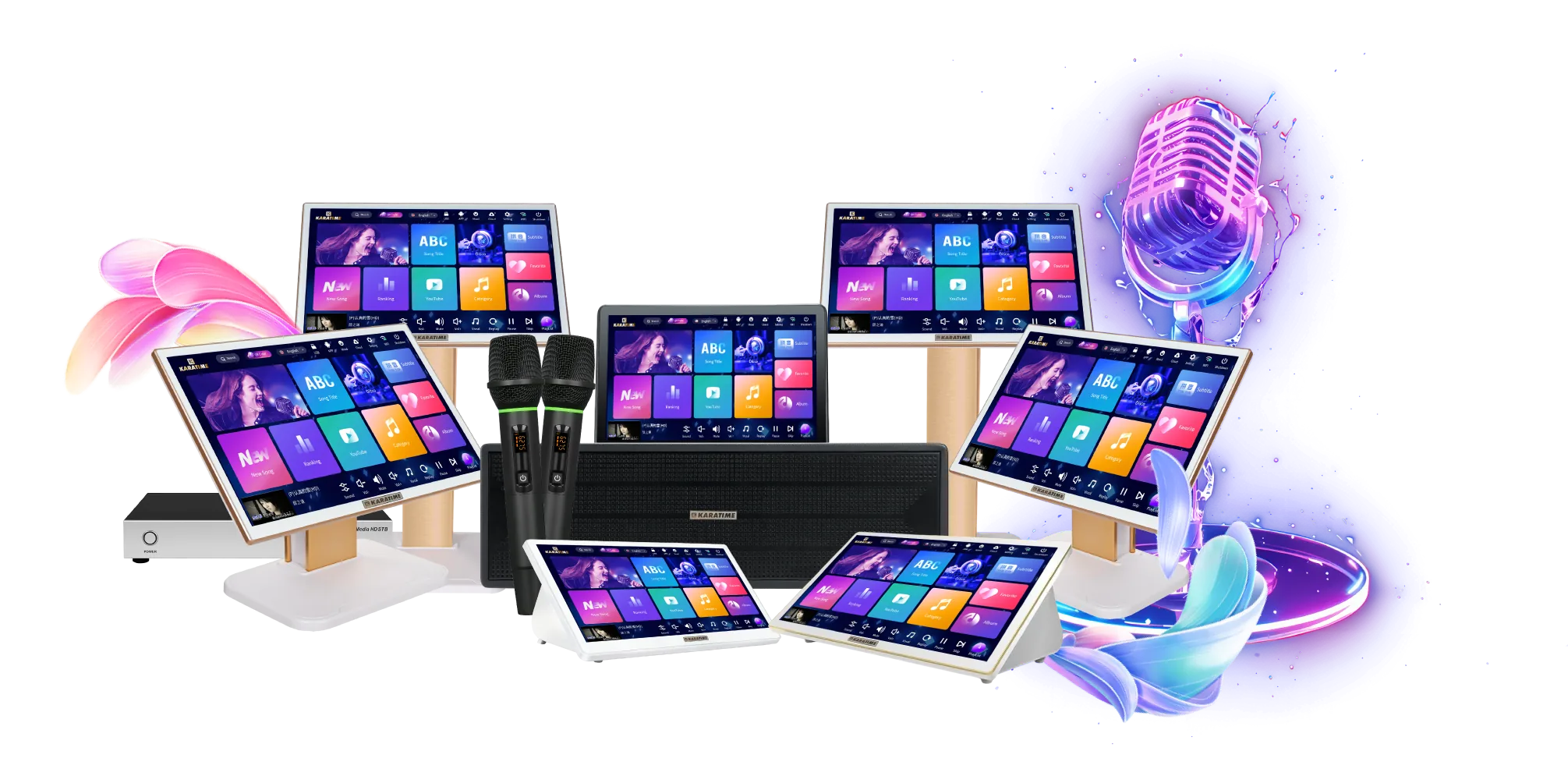 The KARATIME range: T16, T20, S22, Studio One, K-Station and K-Power